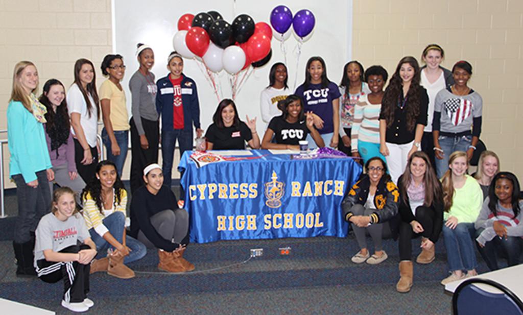 Cienna Rodriguez and Sydney Coleman sign letters of intent to play college basketball.