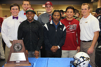 In total, seven Cy Ranch athletes signed on to colleges.