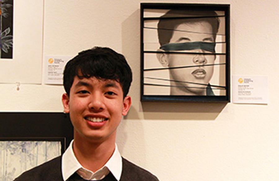 Cypress Ranch student Phillip Nguyen won a Gold Key for his piece "Dazed and Isolated."