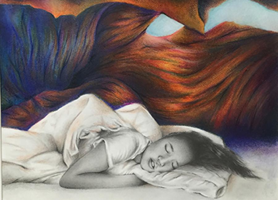 Toni Sanchir's art piece, "Dreaming."