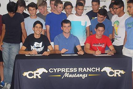 Mustangs Sign on to Colleges