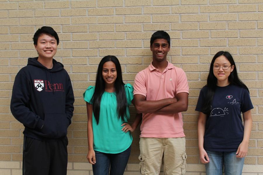 From left to right: David Zhou, Roshni Thachil, Ravichand Ramireddy, and Jane He. Not pictured: Randa Foote.