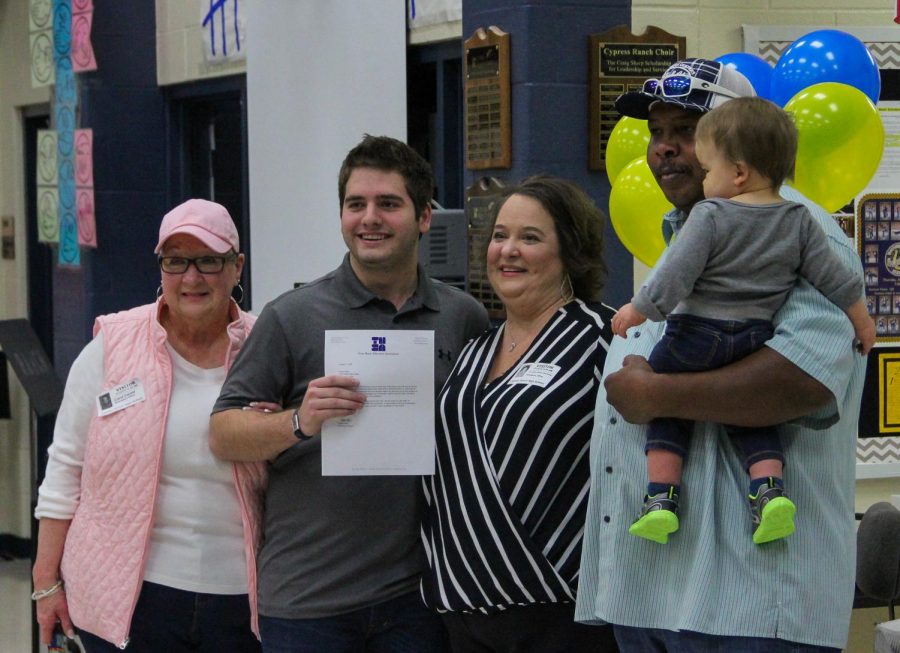 TMEA Awards Scholarship to Choir Member Reed Sellers