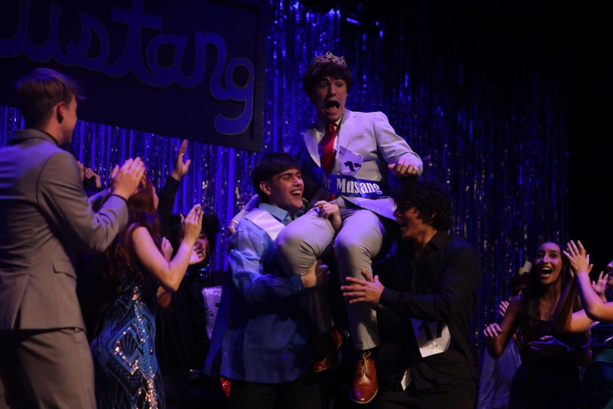 Senior Noah Hawkins was crowned Mr. Mustang at the annual pageant competition on Dec. 5.