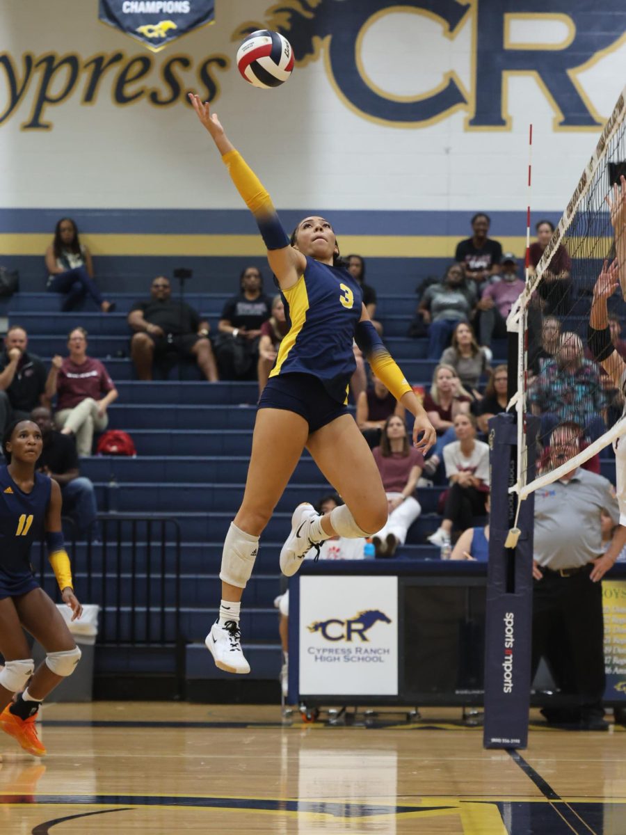 The Cypress Ranch varsity volleyball team ended the season as district champs.